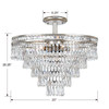 Mercer 7 Light Hand Cut Crystal Olde Silver Ceiling Mount (5264-OS-CL-MWP_CEILING)