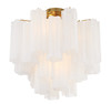 Crystorama Addis 4 Light Semi Flush (ADD-300-AG-WH_CEILING)