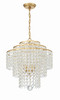 Gabrielle 4 Light Antique Gold Chandelier (GAB-B7304-GA)