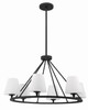 Keenan 6 Light Black Forged Chandelier (KEE-A3006-BF)