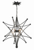 Astro 4 Light Black Chandelier (9236-BK)