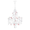 Lola 5 Light Wet White Chandelier (4856-WW)