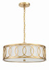 Libby Langdon for Crystorama Graham 6 Light Antique Gold Chandelier (287-GA)