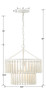 Tiana 1 Light Matte White Pendant (TIA-7100-MT)