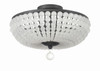 Bella 3 Light Matte Black Ceiling Mount (BLA-10660-MK)