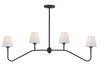 Keenan 4 Light Black Forged Chandelier (KEE-A3004-BF)