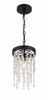 Winham 1 Light Black Forged Pendant (WIN-610-BF-CL-MWP)