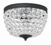 Nola 2 Light Black Forged Ceiling Mount (NOL-312-BF-CL-MWP)