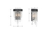 Winham 2 Light Black Forged Wall Mount (WIN-612-BF-CL-MWP)