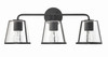 Crystorama Fulton 3 Light Bath (FUL-913-BK-CL)