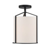 Carlyn 1 Light Black Ceiling Mount (CAR-9201-BK_CEILING)