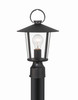 Andover 1 Light Matte Black Outdoor Lantern Post (AND-9207-CL-MK)