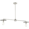 Trimble Collection Two-Light Brushed Nickel Linear Chandelier (P400336-009)