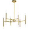 Arya Collection Twelve-Light Brushed Gold Luxe Chandelier (P400339-191)