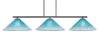 Atlas 3 Light Bar In Graphite Finish With 16" Teal Crystal Glass (4523-GP-715)