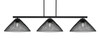 Atlas 3 Light Bar In Matte Black Finish With 14" Matte Black Cone Mesh Metal Shades (4523-MB-808)