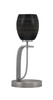 Cavella Accent Lamp In Graphite Finish With 5" Black Matrix Glass (39-GP-4029)