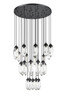 Arden 27 Light Chandelier in Matte Black (651P-27R-MB)