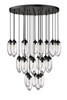 Arden 27 Light Chandelier in Matte Black (651P-27R-MB)