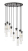 Beau 11 Light Chandelier in Matte Black (740P-11R-MB)