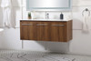 48 Inch  Single Bathroom Floating Vanity In Walnut Brown (VF44048WB)
