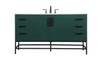 60 Inch Single Bathroom Vanity In Green (VF48860MGN)