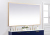 Pier 42X72 Inch Led Mirror With Adjustable Color Temperature 3000K/4200K/6400K In Brass (MRE64272BR)