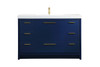 48 Inch Single Bathroom Vanity In Blue (VF46048MBL)