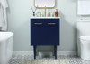 Elegant Furniture and Lighting 24 Inch Single Bathroom Vanity In Blue (VF48024MBL)
