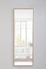 Elegant Furniture and Lighting Metal Frame Rectangle Mirror 18 Inch Brass (MR4082BR)
