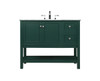 42 Inch Single Bathroom Vanity In Green (VF27042GN)