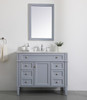 42 Inch Single Bathroom Vanity In Grey (VF12542GR)