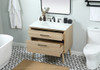 Elegant Furniture and Lighting 36 Inch Single Bathroom Vanity In Mango Wood With Backsplash (VF41036MW-BS)