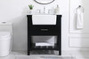 30 Inch Single Bathroom Vanity In Black (VF60130BK)