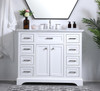 42 In. Single Bathroom Vanity Set In White (VF15042WH)