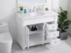 42 Inch Single Bathroom Vanity Set In White (VF50042WH)