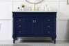 Elegant Furniture and Lighting 48 Inch Single Bathroom Vanity In Blue (VF13048BL)