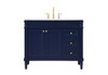 42 Inch Single Bathroom Vanity In Blue (VF31842BL)