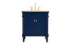 30 Inch Single Bathroom Vanity In Blue (VF-1030BL)