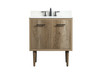 30 Inch Single Bathroom Vanity In Natural Oak With Backsplash (VF48030NT-BS)