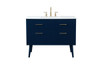 42 Inch Bathroom Vanity In Blue (VF41042MBL)