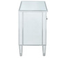 Cabinet 2 Doors 24In. W X 16In. D X 26In. H In Antique Silver Paint  (MF72020)