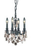Lille 4 Light Dark Bronze Pendant Golden Teak (Smoky) Royal Cut Crystal (9104D10DB-GT/RC)