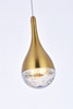 Amherst 5 Inch Led Pendant In Satin Gold (3801D4SG)
