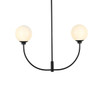 Nyomi 30 Inch Chandelier In Black (LD816D30BK)