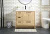 Elegant Furniture and Lighting 36 Inch Single Bathroom Vanity In Maple (VF46036MMP)