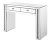 47 Inch Rectangle Crystal Vanity Table In Clear Mirror Finish (MF91017)