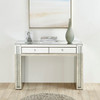 47 Inch Rectangle Crystal Vanity Table In Clear Mirror Finish (MF91017)