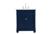 30 Inch Single Bathroom Vanity Set In Blue (VF50030BL)