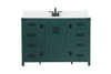 48 Inch Single Bathroom Vanity In Green With Backsplash (VF90248MGN-BS)